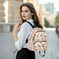thumbnail image 6 of FORMRS Mini Backpack Purse for Women Quilted Travel Daypack Casual Shoulder Bag, Small Floral Blooms, 6 of 7