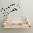 thumbnail image 5 of Nordic Wood Beads Board Hanging Storage Shelf Kids Room Nursery Home Wall Decor, 5 of 8