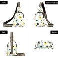 thumbnail image 7 of FORMRS Womens Crossbody Sling Bag Travel Daypack Shoulder Chest Backpack, White Flower, 7 of 7