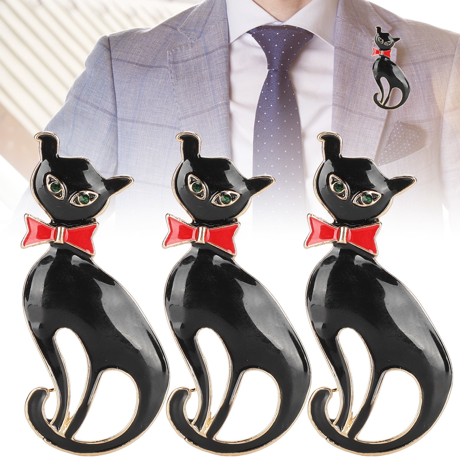 Fashion Cute Animal Cat Pattern Brooch Pin