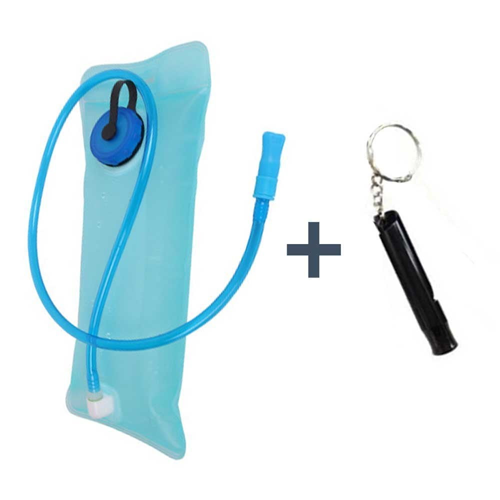 Hydration Bladder Water Reservoir Pack + FREE Survival Keychain Whistle, hydrant 2L Bag is BPA Free, Leakproof,... by AmaziPro8