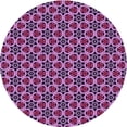 thumbnail image 1 of Ahgly Tapis Rond Lavable en Machine Intérieur Transitionnel Orchidée Violet, 3 Pieds Rond, 1 of 7