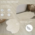 thumbnail image 2 of Home Weavers Allure Collection Cotton Bathroom Runner Rug 21"x54", Soft Absorbent Non-Slip Long Mat, Quick Dry, Machine Washable Floor Runner for Bathroom & Hallway, Ivory, 2 of 9