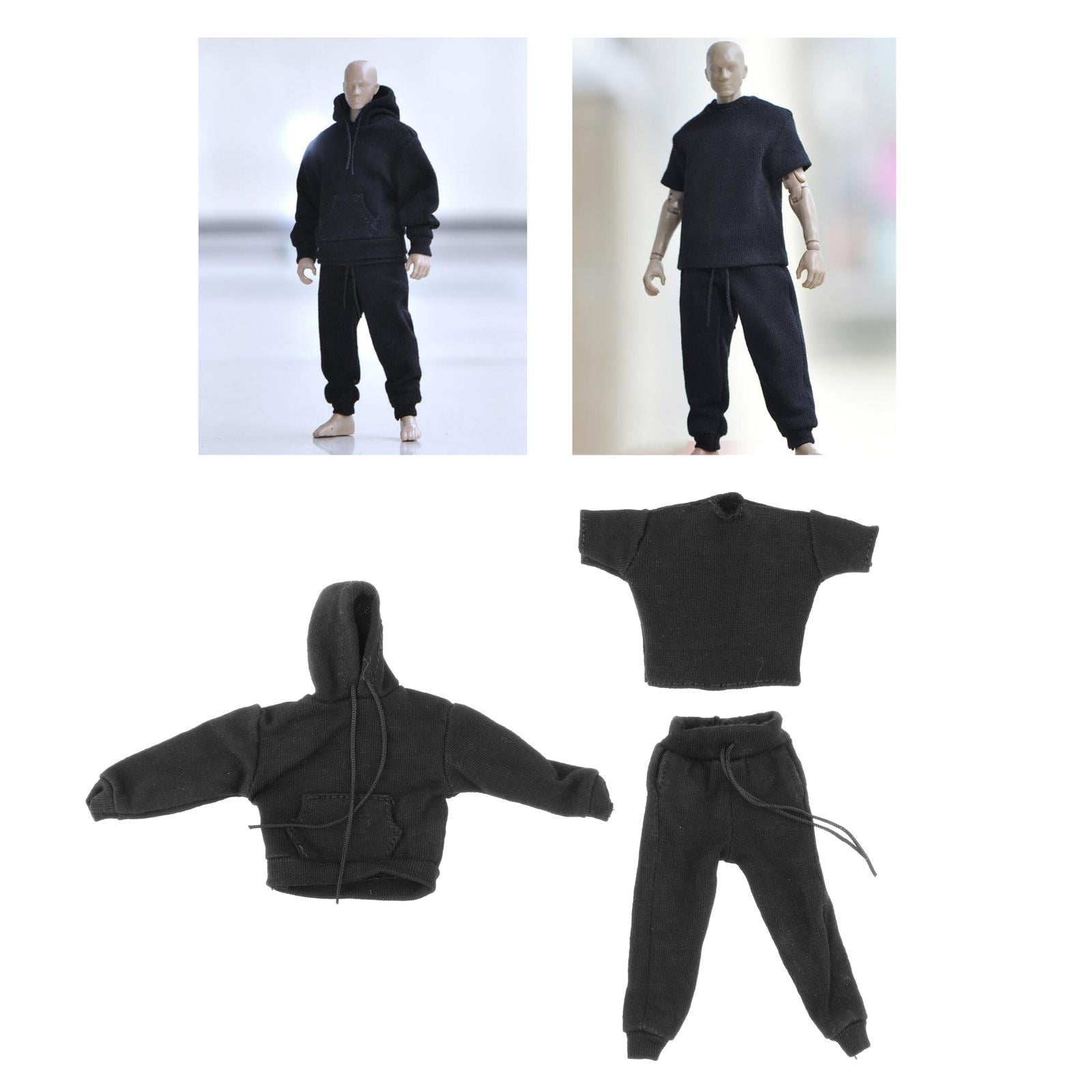 1/6 Scale Men's Sweatshirt XL Loose Hoodies Shirt Pants for 12