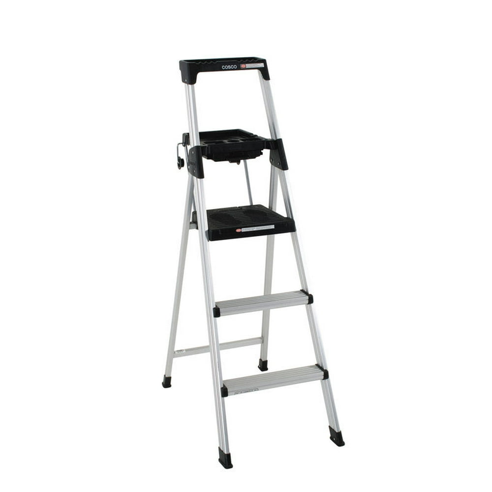 Cosco 5 ft. Aluminum Project Ladder Type II 225 lb. capacity Walmart