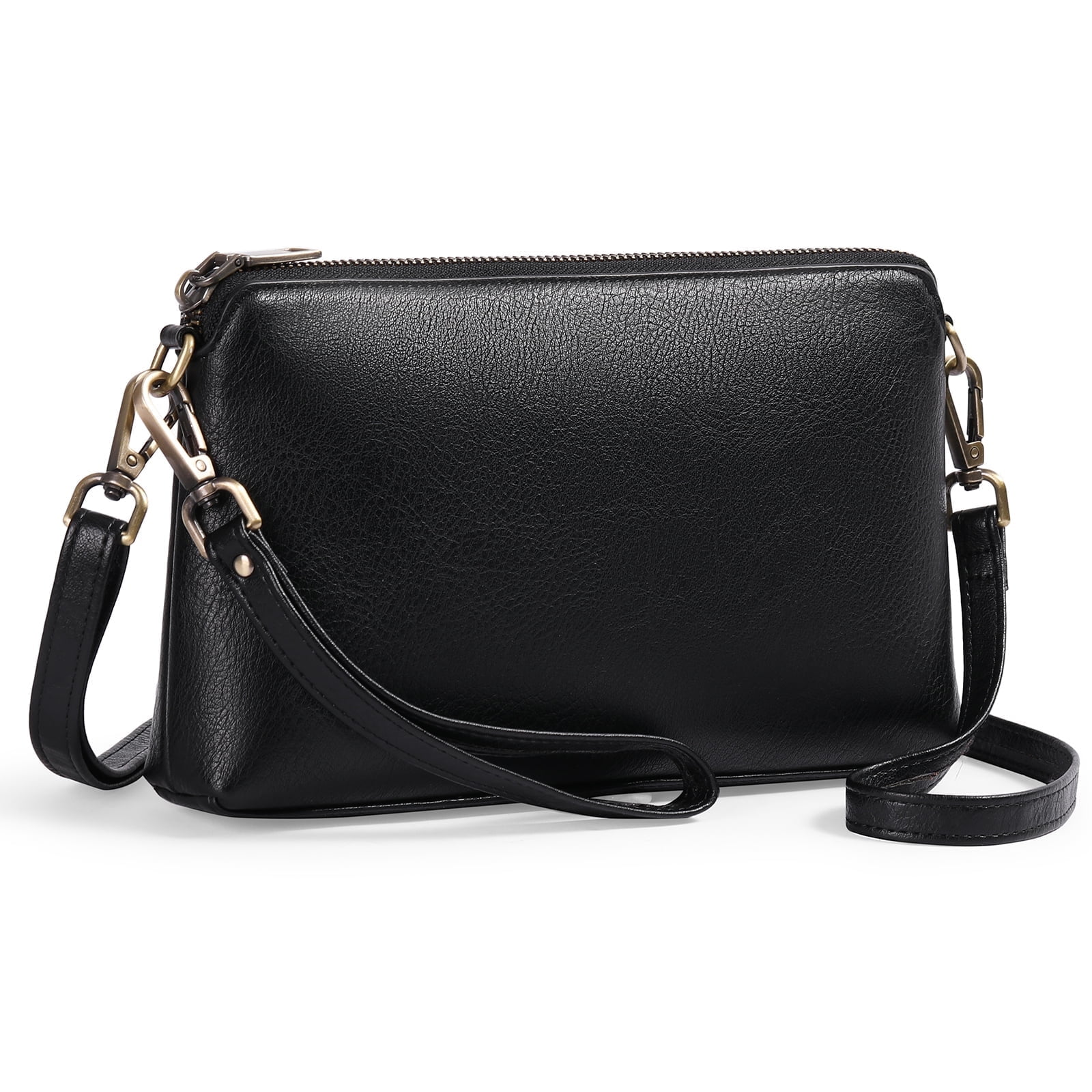 GAEKEAO Crossbody Bags for Women RFID Blocking Leather Shoulder Purse with Adjustable Strap & Top Zipper