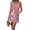A-RD2158, variant on Women Striped Sleeveless Dress Square Neck Button Strap Pocketed Casual Daily Short Gown