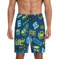 thumbnail image 2 of Rocae Dump Truck for Men's Soft Sleep Pajama Shorts, Waistband and Pockets, 2 of 9