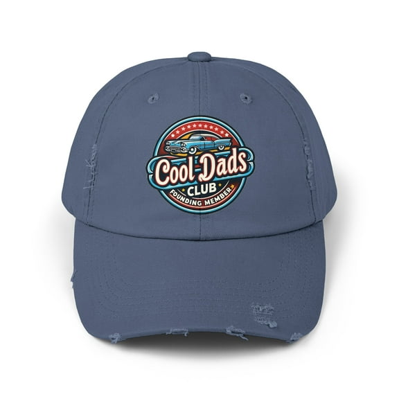 Cool Dads Club Founding Member Distressed Cap, Fathers Day Gift, Adjustable