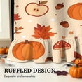 thumbnail image 5 of Farmhouse Oven Skirt Curtain, Cotton‑Blend Fall Pumpkin Mushroom Stove Curtain, Self‑Adhesive Oven Curtain Skirt 30 x 25.2 Inch, 5 of 9