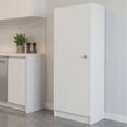 thumbnail image 3 of TUHOME Furniture Belleria 47" High Wood Pantry Cabinet in White, 3 of 7
