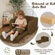thumbnail image 4 of Sillón Sofá Cama para Niños Pequeños MeMoreCool de Pana Marrón, 4 of 8