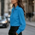 thumbnail image 6 of Kezqiaxn Button Down Shirts for Women Fashion Long Sleeve Collared Business Work Blouse Womens Tops Fall Clothes, 6 of 7
