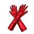 thumbnail image 5 of Metallic Shiny Long Gloves for Cosplay and Costume, Sparkle Glitter Evening Opera Gloves for Role Play, Stretchable Gloves for Halloween Party, Stage Performance Accessories for Adults and Teen Red, 5 of 5