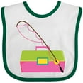 thumbnail image 3 of Inktastic Fishing Tackle Girls Girls Baby Bib, 3 of 4