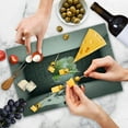 thumbnail image 4 of Grey Cutting Board, Concrete Room with a Hole in the Wall and Exit to Freedom Escape Destruction Theme, Decorative Tempered Glass Cutting and Serving Board, Large Size, Grey Green, by Ambesonne, 4 of 5