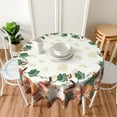 thumbnail image 4 of Pumpkin Fall Tablecloth Round 60 Inch Thanksgiving Tablecloth Plaid Circular Waterproof Maple Leaf Autumn Table Cover Cloths Washable Polyester Tabletop Runner for Kitchen Party Picnic Dining Decor, 4 of 4