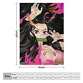 thumbnail image 3 of Demon Blanket Slayer Nezuko Flannel Throw Blankets Soft Pile Cozy Plush Throw Blanket for All Seasons, 3D Printed Warm Blanket for Sofa Beds Home Decor, 3 of 10