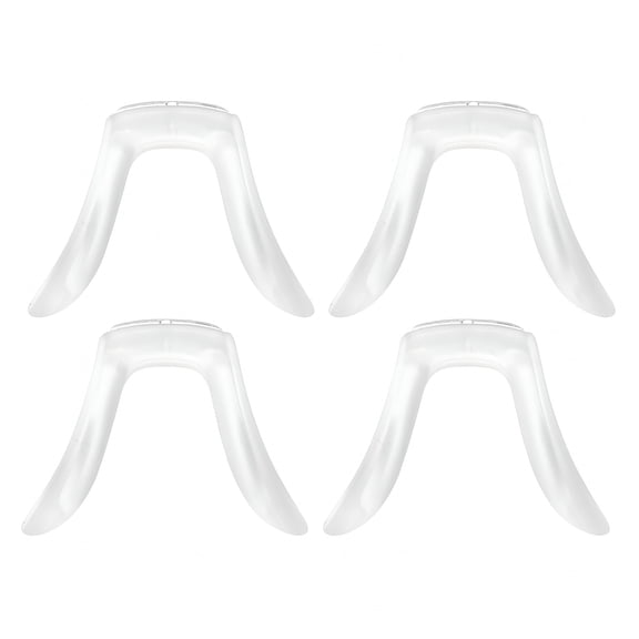 GJX 2026 New 4Pcs Soft Silicone Eyeglass Nose Pads Anti-Slip Nose Bridge Pad for Glasses Clear Nose Piece Replacement Eyewear Frames Nose Cushions