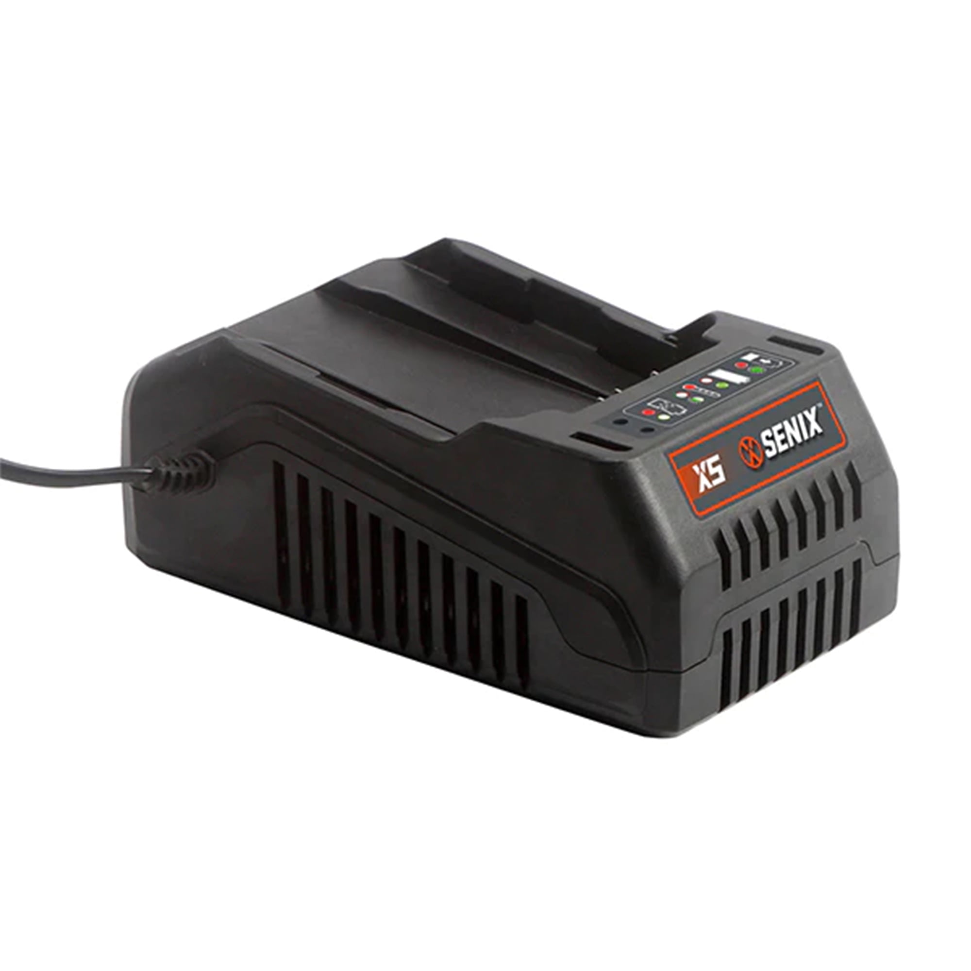 SENIX 58 Volt Max* Lithium Ion Battery Charger, Power Station with Light Indicator and Wall Mount X5 Batteries, CHX5