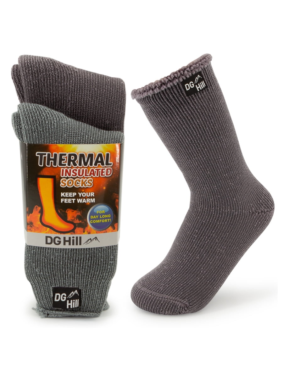 2 Pairs Warm Thermal Crew Socks Boot Socks Winter Socks Insulated Heat Trapping 