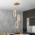 thumbnail image 2 of ZHLWIN 3-Light Pendant Lighting for Kitchen Island LED Dimmable Modern Gold Pendant Lights for Bedroom Hallway Entryway Kitchen Island Light Fixtures, 2 of 6