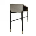 thumbnail image 4 of Industrial 45" Concrete And Metal Console Console Table, 4 of 6