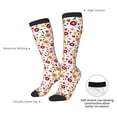 thumbnail image 6 of Fotbe Oriental Cuisine print Women's Men's Novelty Crew Socks Cotton Socks Knee High Socks for Walking,Running,Nurses,Pregnancy, 6 of 8
