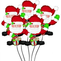 PMU Christmas Waving Santa 36 Inch Mylar-Foil Balloon Pkg/5
