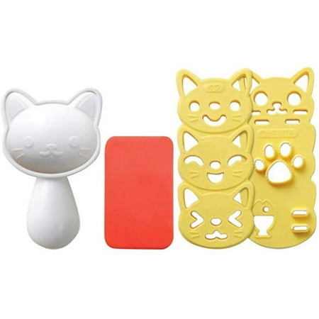 Rice Ball Mold Cute Cat Shape Onigiri Mold, Sushi Maker Tool Set, Rice ...