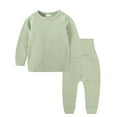 thumbnail image 6 of WIBACKER 3M-8Y Thermal Underwear Set for Toddler Girls Boys Long Johns Kids Warm Cotton Pajamas Hight Waist Pjs, 6 of 8