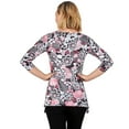 thumbnail image 2 of Larky Lark Womens Plus-Size Key Hole Top In Bold Floral, 2 of 4
