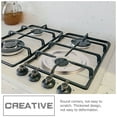 4 Pcs Gas Stove Tray Electric Stove Stainless Steel Pan Practical Stove Trays Stove Burner