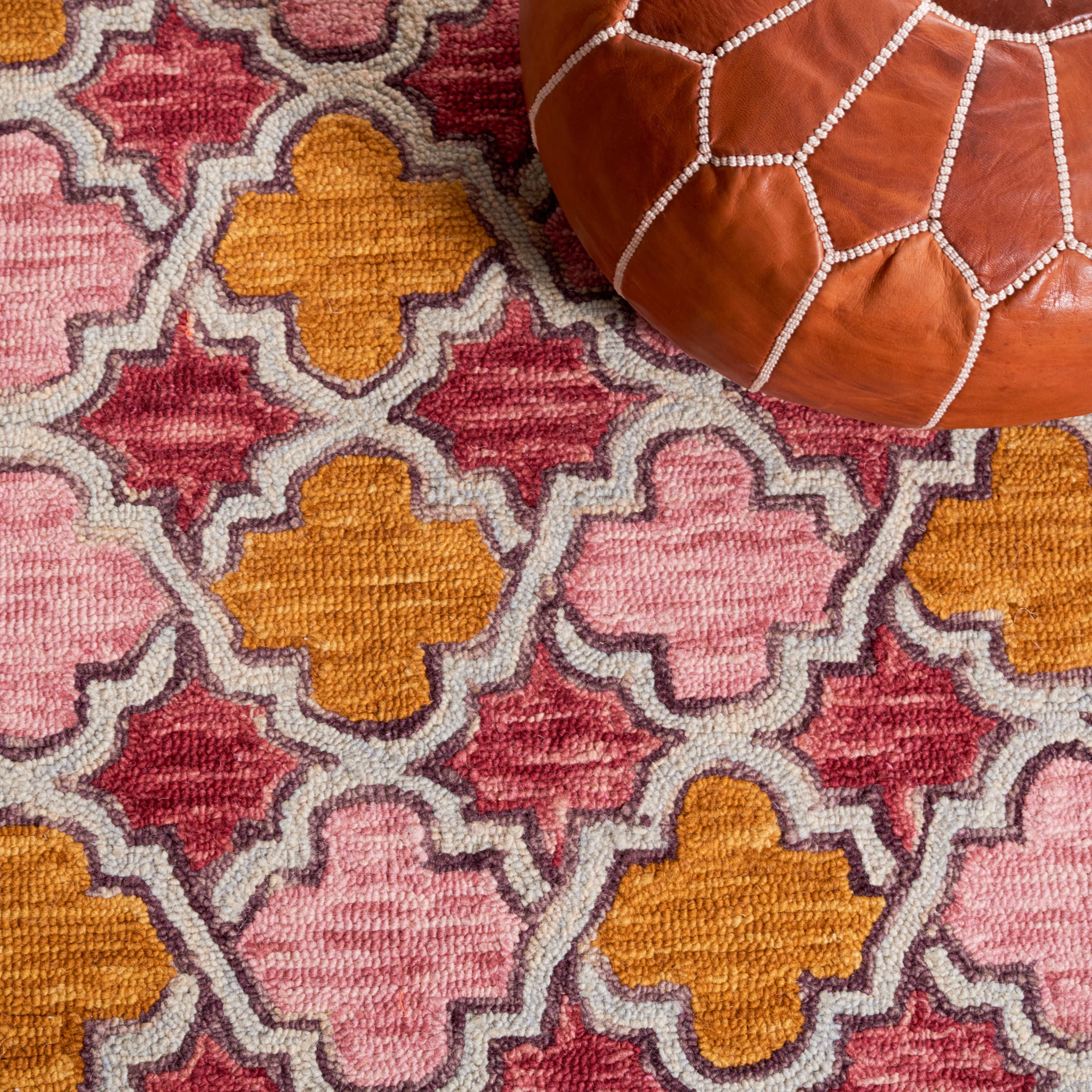 SAFAVIEH Aspen Joshua Geometric Area Rug, Pink/Yellow, 6' x 9'