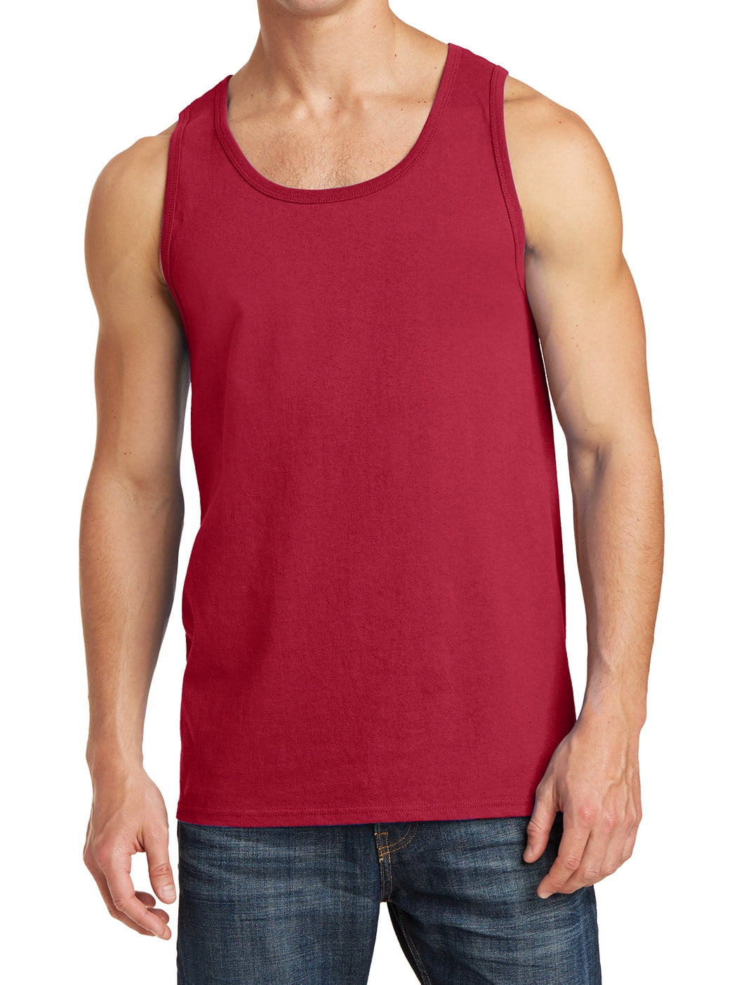 Mafoose Mafoose Men's Core Cotton Tank Top Red 4XLarge