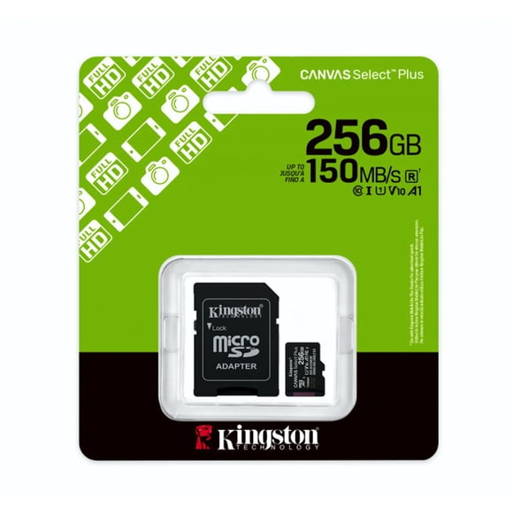 Kingston MicroSD 256GB UHS-I Clase 10 Almacenamiento Rápido y Confiable