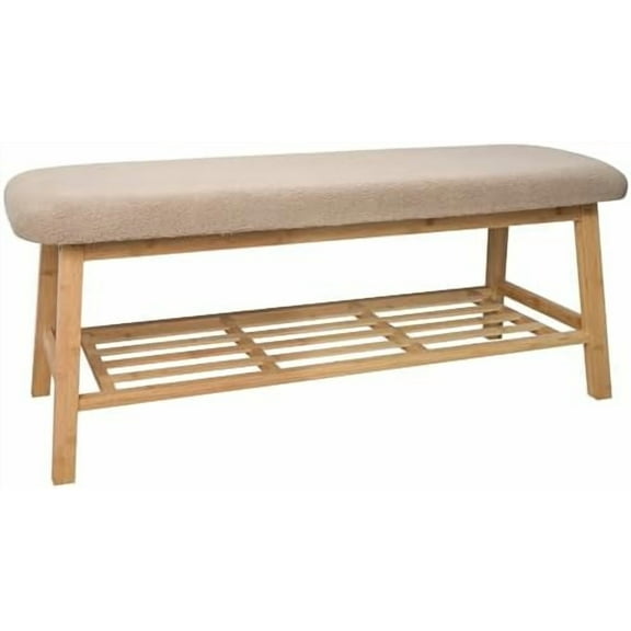 Entryway Bench, 45 Inches Long Shoe Bench, Storage Bench with Shelf for Hallway, Living Room, Mudroom, Bedroom$$Home Decor, Kitchen, & Other