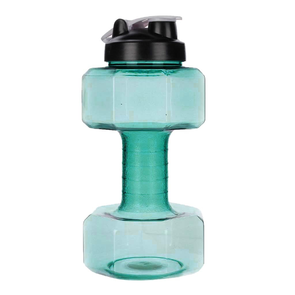 2.6 L Dumbbells Large Water Bottle Free Sports Running Fitness Kettle Gym US