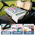 thumbnail image 4 of Soft Touch Flowers Print Golf Cart Seat Cover 51" x 31", Comfortable Towel Style Protector for Standard Front Bench Seats, 4 of 8