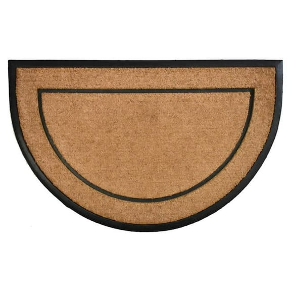 30 x 48 in. The General Half-Circle Doormat - Natural & Black