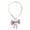 Purple, variant on Voglyf Adjustable Curtain Tiebacks 2 Pack, No Drill Cute Bow Rope Holdbacks, Satin Bow Pearl Decorative Curtain Cords, Hand‑Woven Rope Curtain Tie Backs for Window Curtain Decoration,Blue