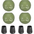 thumbnail image 1 of SHILIU-0.55 Inch Chair Feet Replacement, 4 Pack TPE Outdoor Camping Chair Leg Tips Ball Cap Folding Chair Legs Floor Protectors Stability on Rugged Fit for 0.55"(14mm) Chair Feet, Green, 1 of 4