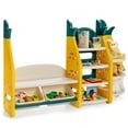 thumbnail image 5 of Topbuy 3-in-1 Kids Toy Storage Rack Pineapple Toy Organizer Storage Cabinet w/Plastic Bins & Shelves, 5 of 6