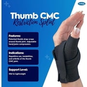 Comfort Cool Thumb CMC Restriction Splint - Black, Right Hand, Medium Plus (NC79559)