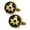 Round Studded/Gold (CL 3903), variant on Masonic Themed Cufflinks: CL39XX Series