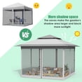 thumbnail image 4 of LAZY BUDDY 13x13FT Pop up Gazebo with Nettings, Outdoor Canopy Tent Folding Instant Shelter for Patio, Backyard, Lawn, Garden, Deck, 4 of 9