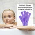 thumbnail image 4 of Five Fingers Guantes Baño Toalla Ducha Scrub Body Child Home Supply (Púrpura), 4 of 6