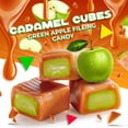 thumbnail image 4 of Caramel Cubes Candy | 1 Pound Bag - Approx. 75 Count | Green Apple Filling | Individually Wrapped, 4 of 5