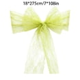 thumbnail image 3 of AUNVITO Chair Back Gauze Chair Back Decoration Lace Jacquard 7 x 108 Inch Chair Sash Bow Tie for Wedding Party Home Decoration Item, 3 of 6