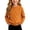 Orange, variant on Kukoosong Girls Crew Neck Cable Knit Sweater, Fall Winter Long Sleeve Raglan Pullover Jumper, Soft Thick Knit Tops for Kids Thanksgiving Casual Daily Layering Outfits
